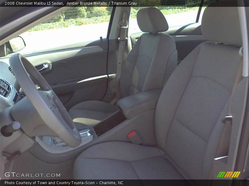 Amber Bronze Metallic / Titanium Gray 2008 Chevrolet Malibu LS Sedan