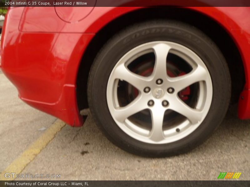 Laser Red / Willow 2004 Infiniti G 35 Coupe