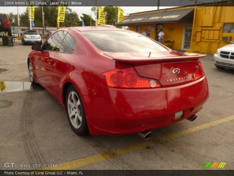 Laser Red / Willow 2004 Infiniti G 35 Coupe