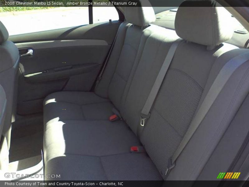 Amber Bronze Metallic / Titanium Gray 2008 Chevrolet Malibu LS Sedan