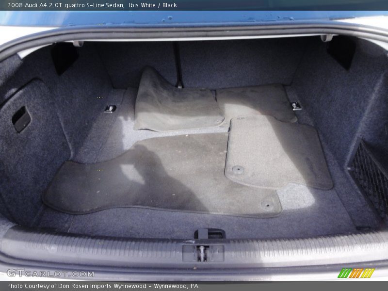 Ibis White / Black 2008 Audi A4 2.0T quattro S-Line Sedan