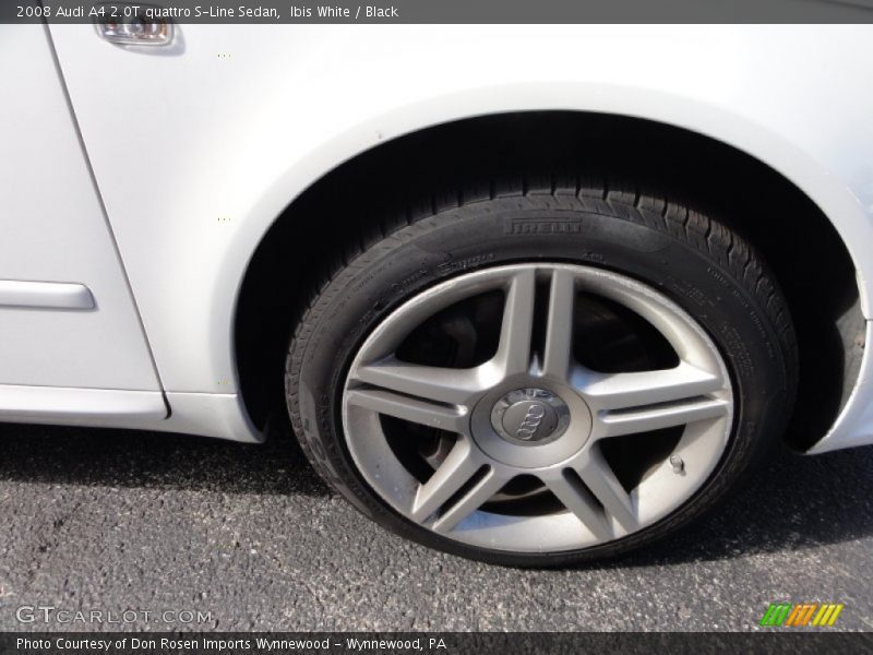 Ibis White / Black 2008 Audi A4 2.0T quattro S-Line Sedan