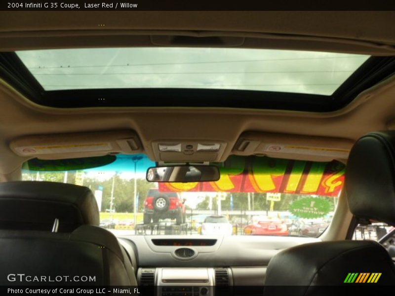 Laser Red / Willow 2004 Infiniti G 35 Coupe