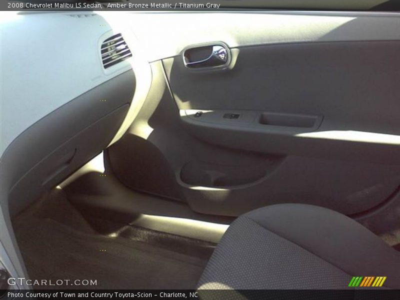 Amber Bronze Metallic / Titanium Gray 2008 Chevrolet Malibu LS Sedan
