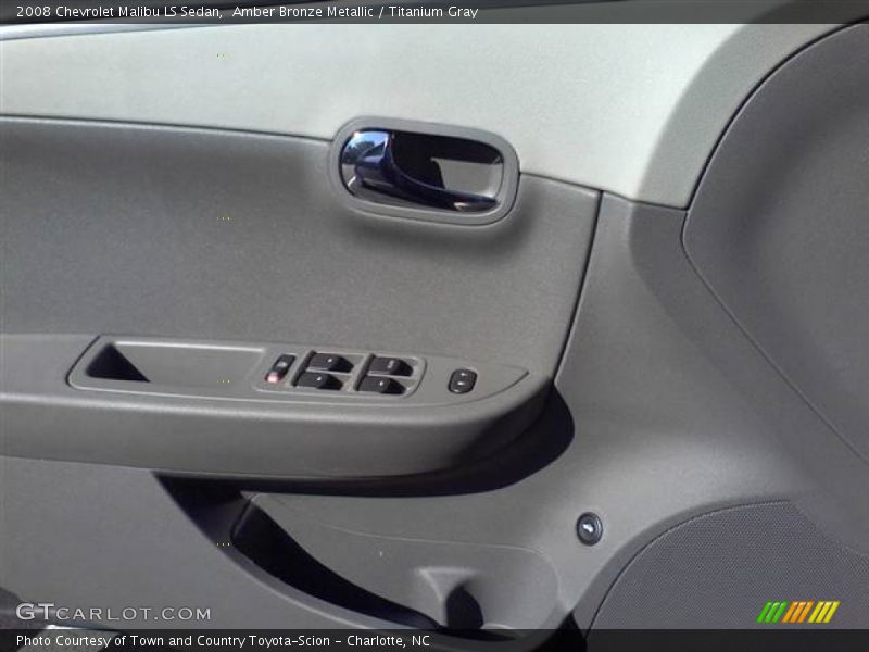 Amber Bronze Metallic / Titanium Gray 2008 Chevrolet Malibu LS Sedan