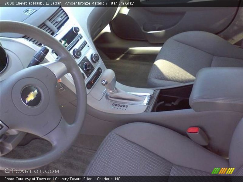 Amber Bronze Metallic / Titanium Gray 2008 Chevrolet Malibu LS Sedan