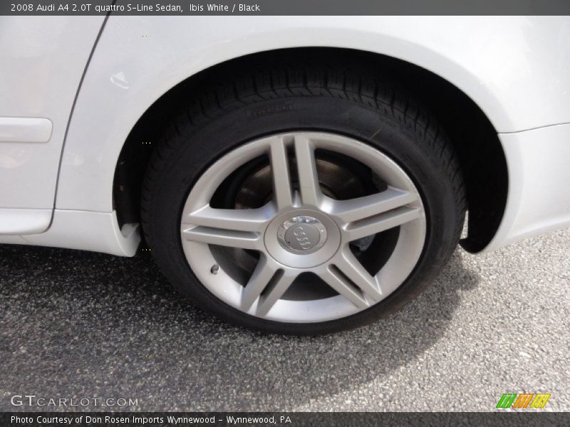 Ibis White / Black 2008 Audi A4 2.0T quattro S-Line Sedan