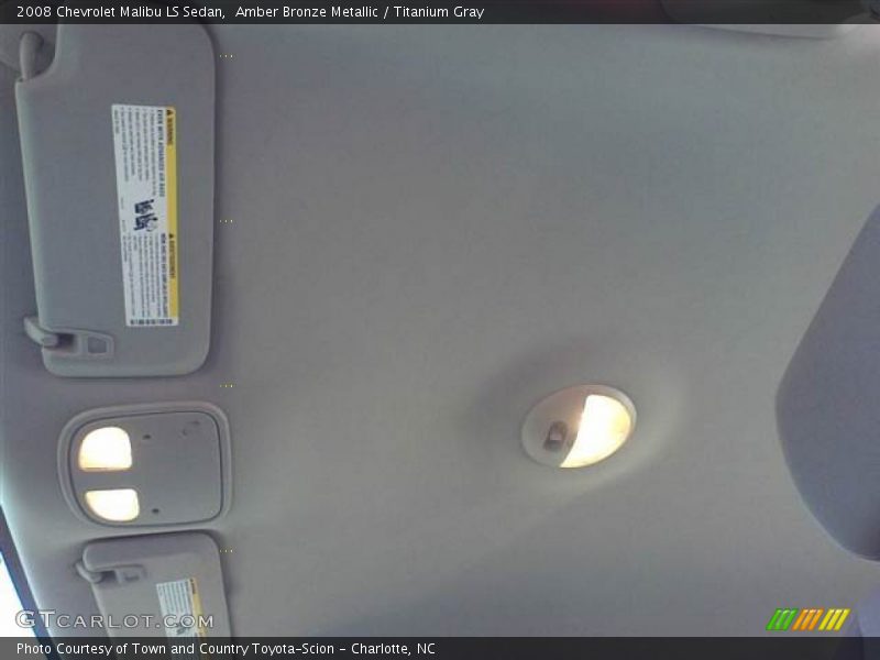 Amber Bronze Metallic / Titanium Gray 2008 Chevrolet Malibu LS Sedan