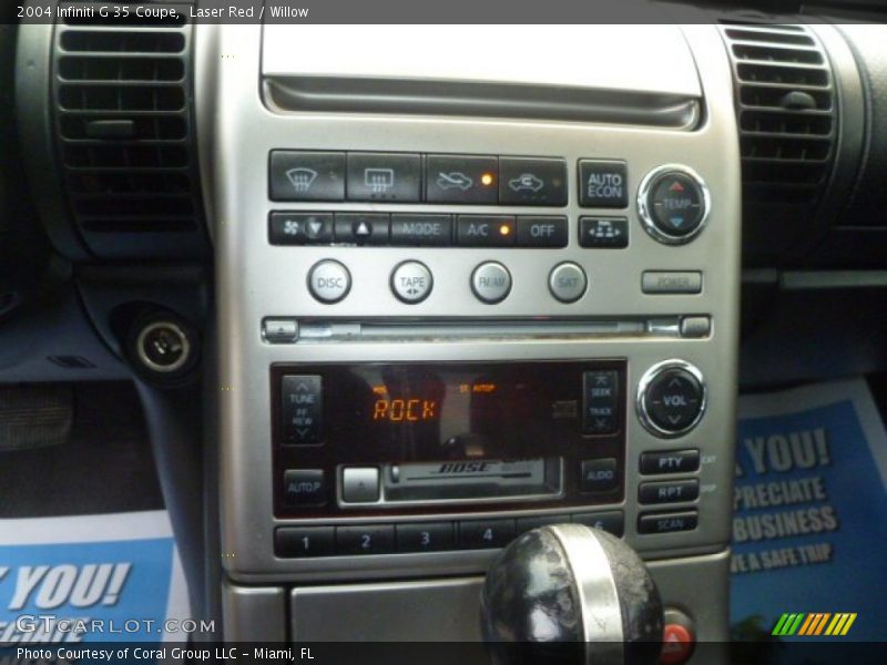 Laser Red / Willow 2004 Infiniti G 35 Coupe