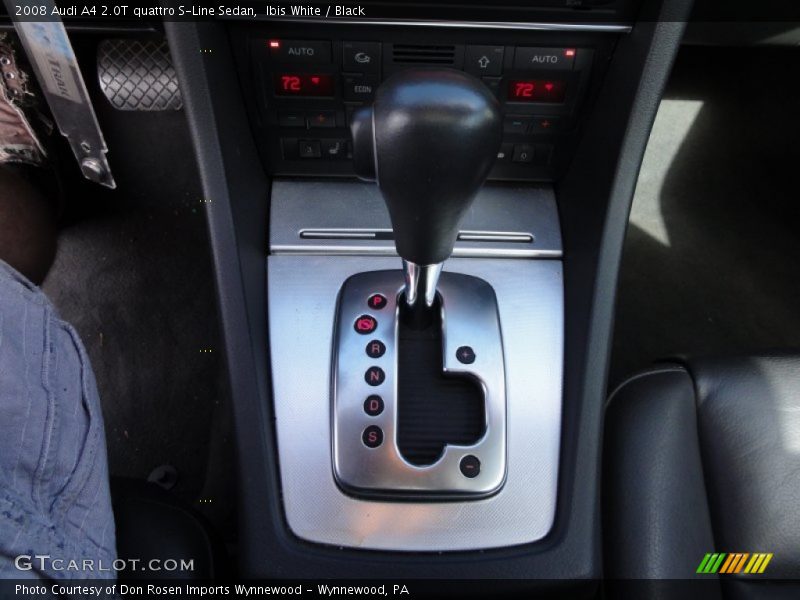 Ibis White / Black 2008 Audi A4 2.0T quattro S-Line Sedan