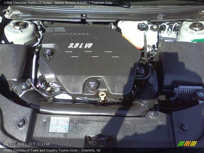 Amber Bronze Metallic / Titanium Gray 2008 Chevrolet Malibu LS Sedan