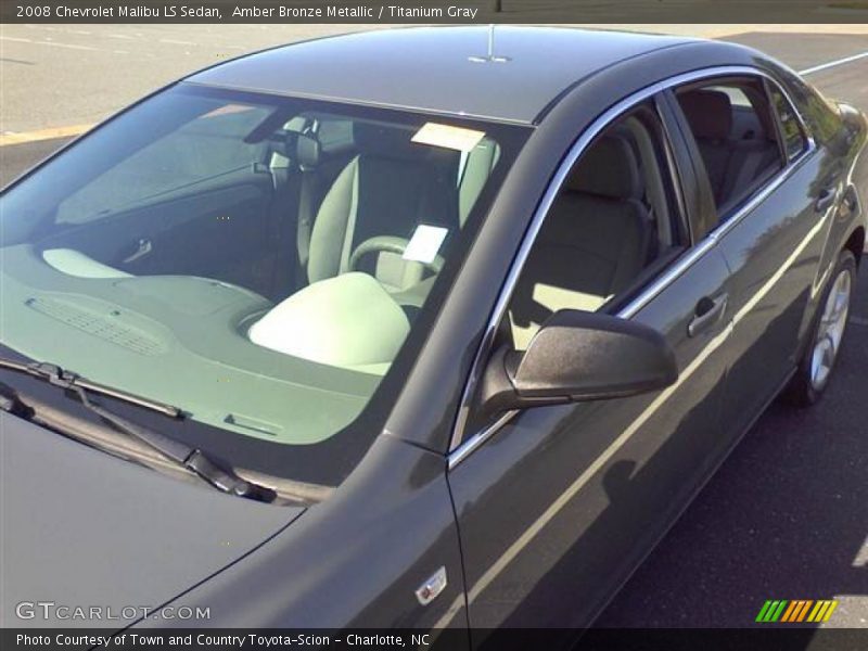 Amber Bronze Metallic / Titanium Gray 2008 Chevrolet Malibu LS Sedan