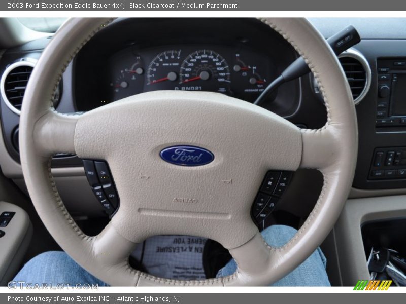 Black Clearcoat / Medium Parchment 2003 Ford Expedition Eddie Bauer 4x4