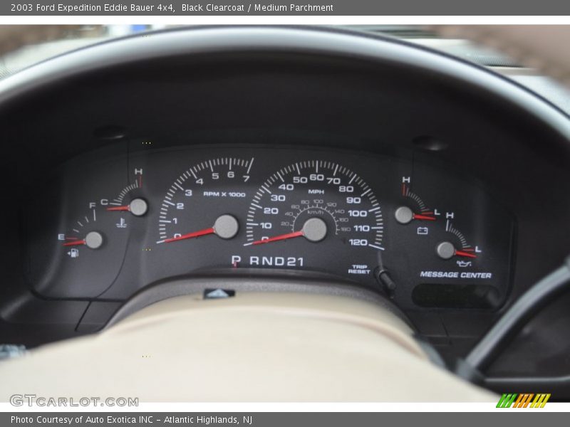 Black Clearcoat / Medium Parchment 2003 Ford Expedition Eddie Bauer 4x4
