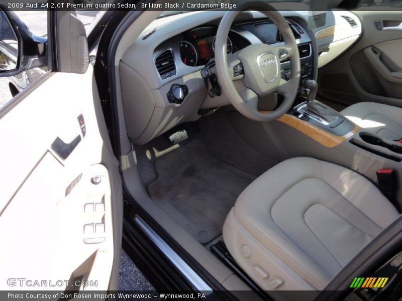  2009 A4 2.0T Premium quattro Sedan Cardamom Beige Interior