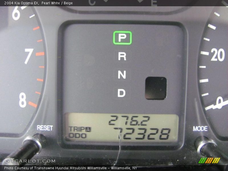 Pearl White / Beige 2004 Kia Optima EX