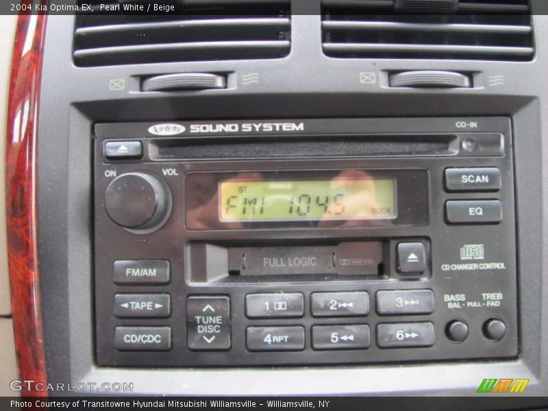 Pearl White / Beige 2004 Kia Optima EX