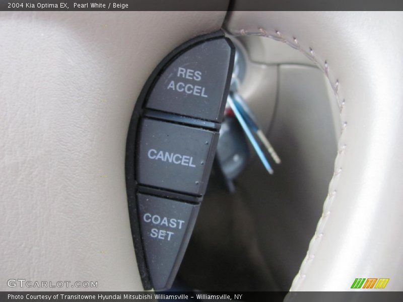 Pearl White / Beige 2004 Kia Optima EX