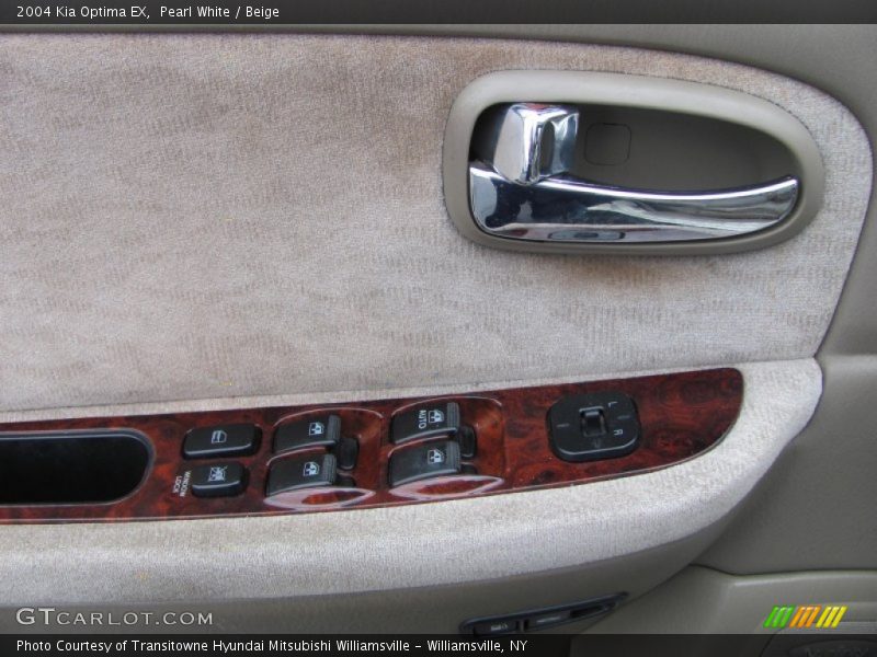 Pearl White / Beige 2004 Kia Optima EX