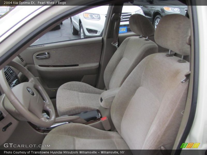 Pearl White / Beige 2004 Kia Optima EX