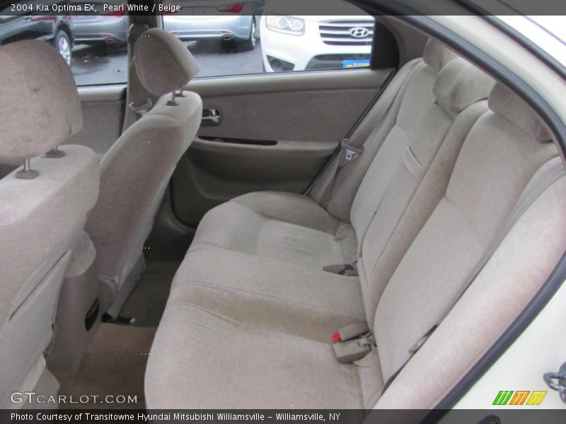 Pearl White / Beige 2004 Kia Optima EX