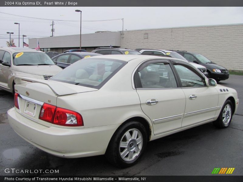 Pearl White / Beige 2004 Kia Optima EX