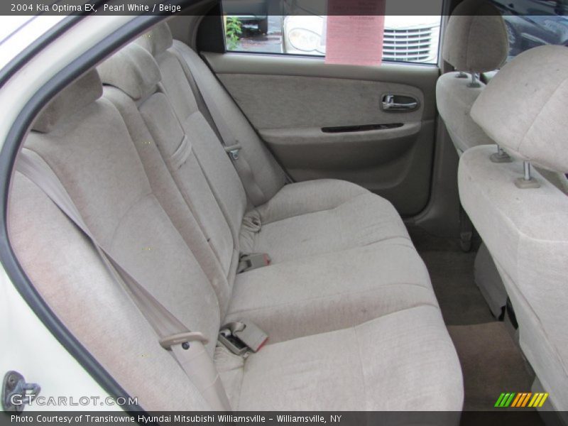 Pearl White / Beige 2004 Kia Optima EX