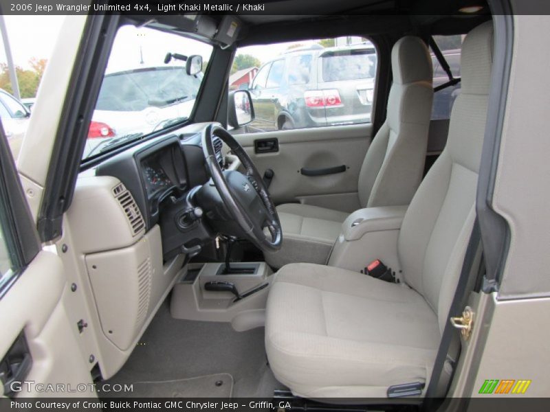 Light Khaki Metallic / Khaki 2006 Jeep Wrangler Unlimited 4x4