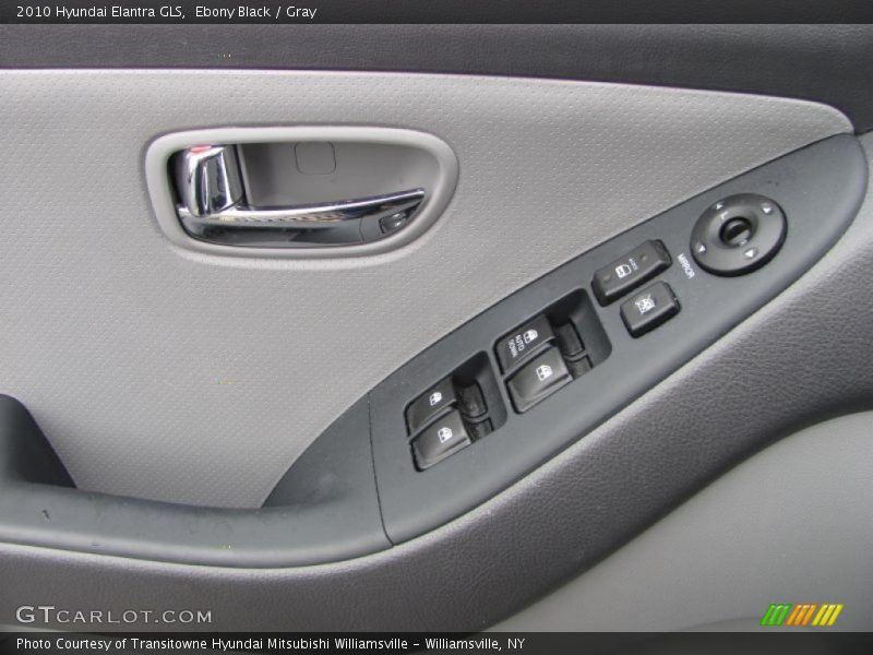 Ebony Black / Gray 2010 Hyundai Elantra GLS