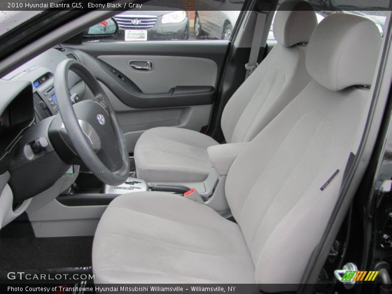 Ebony Black / Gray 2010 Hyundai Elantra GLS