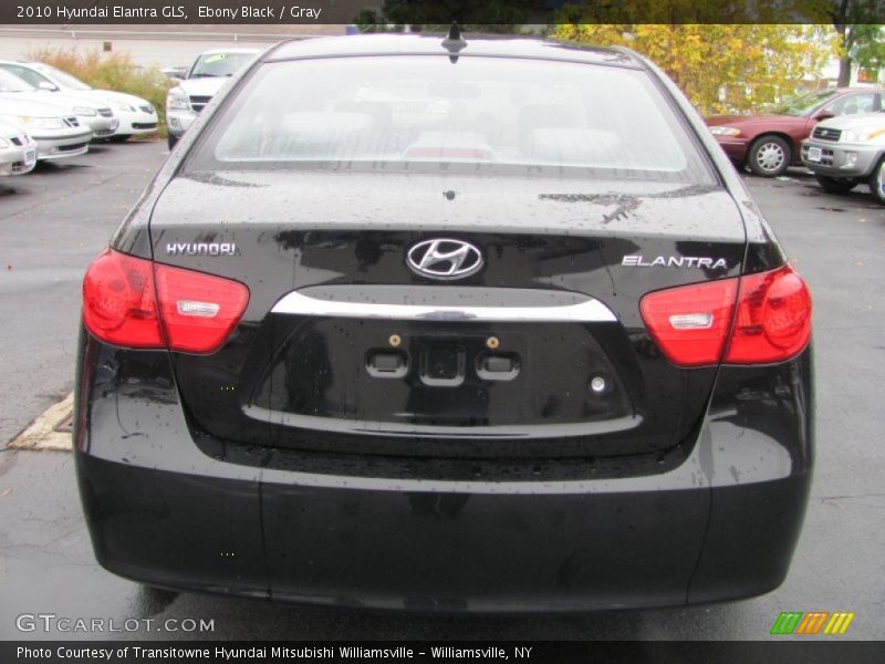 Ebony Black / Gray 2010 Hyundai Elantra GLS