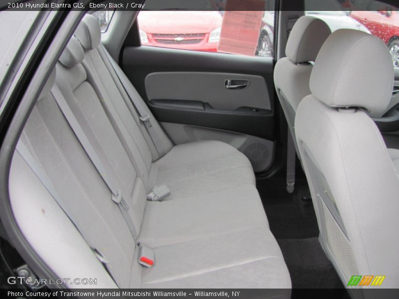 Ebony Black / Gray 2010 Hyundai Elantra GLS