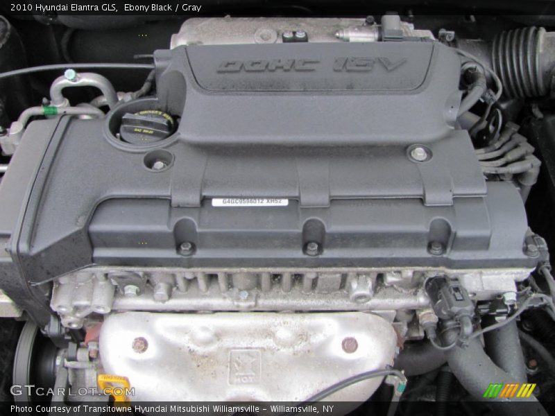 Ebony Black / Gray 2010 Hyundai Elantra GLS