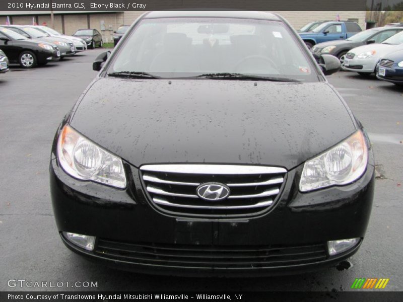 Ebony Black / Gray 2010 Hyundai Elantra GLS