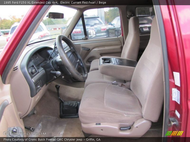  1995 F150 XL Extended Cab 4x4 Beige Interior