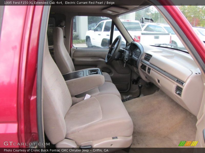  1995 F150 XL Extended Cab 4x4 Beige Interior