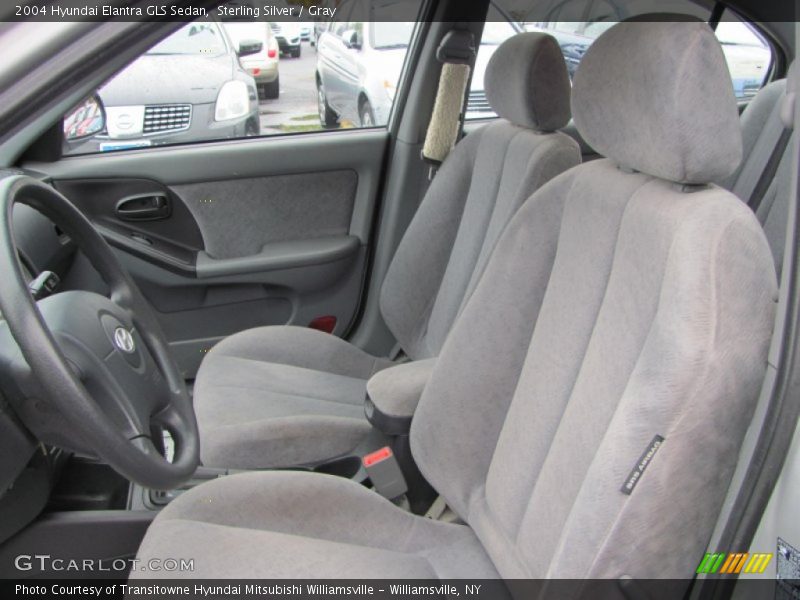 Sterling Silver / Gray 2004 Hyundai Elantra GLS Sedan