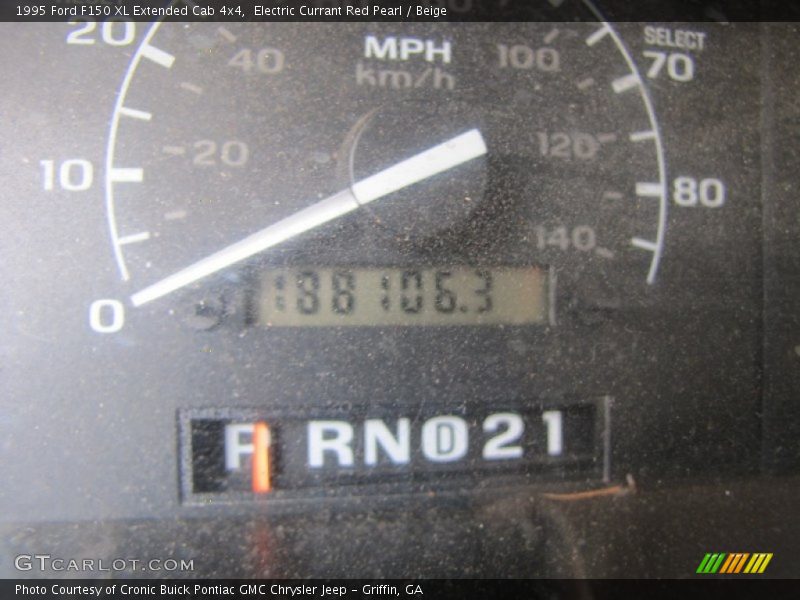 Electric Currant Red Pearl / Beige 1995 Ford F150 XL Extended Cab 4x4