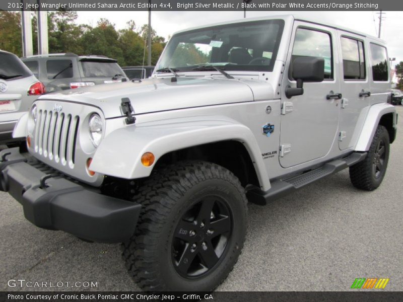 Front 3/4 View of 2012 Wrangler Unlimited Sahara Arctic Edition 4x4