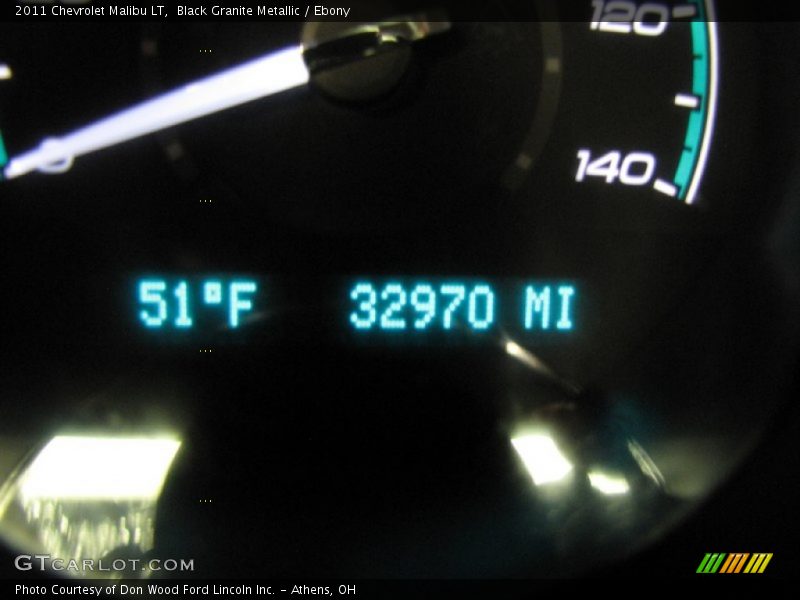Black Granite Metallic / Ebony 2011 Chevrolet Malibu LT