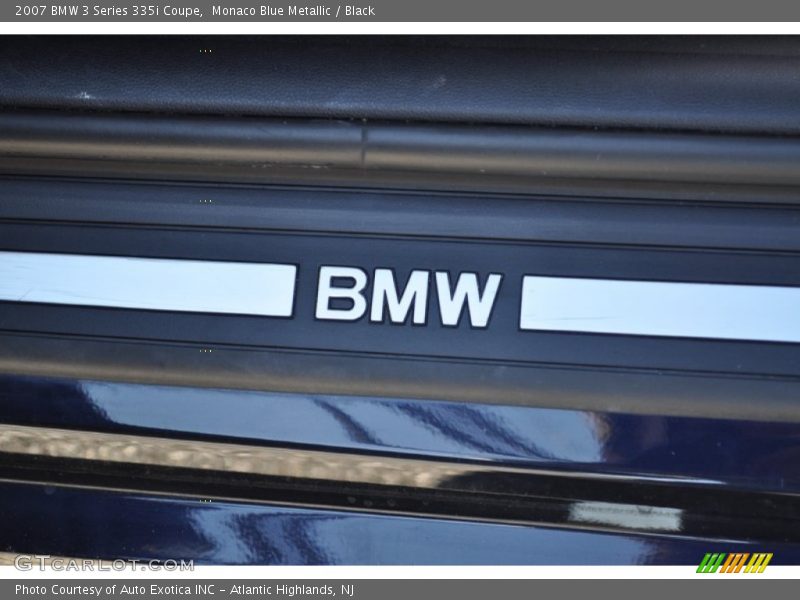 Monaco Blue Metallic / Black 2007 BMW 3 Series 335i Coupe