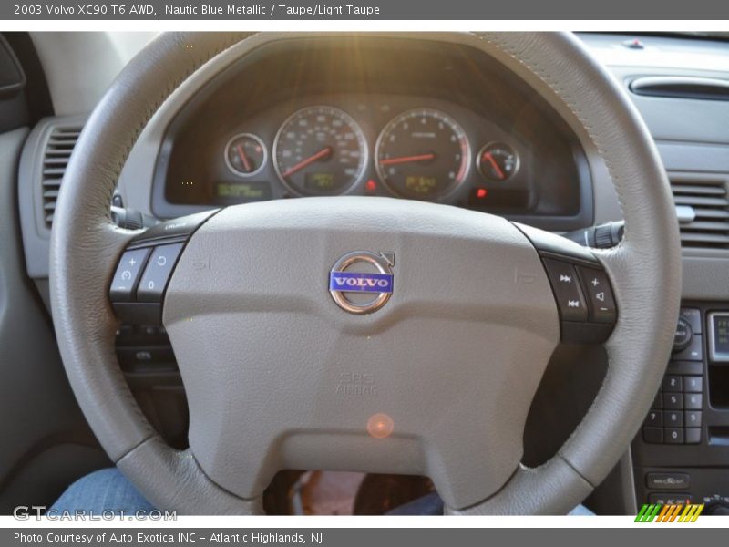 Nautic Blue Metallic / Taupe/Light Taupe 2003 Volvo XC90 T6 AWD