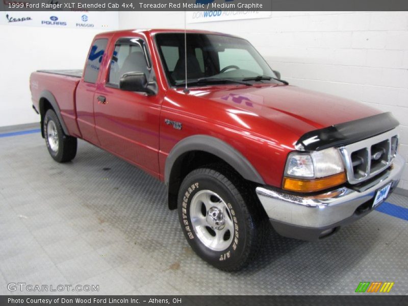 Toreador Red Metallic / Medium Graphite 1999 Ford Ranger XLT Extended Cab 4x4