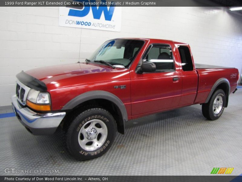 Toreador Red Metallic / Medium Graphite 1999 Ford Ranger XLT Extended Cab 4x4