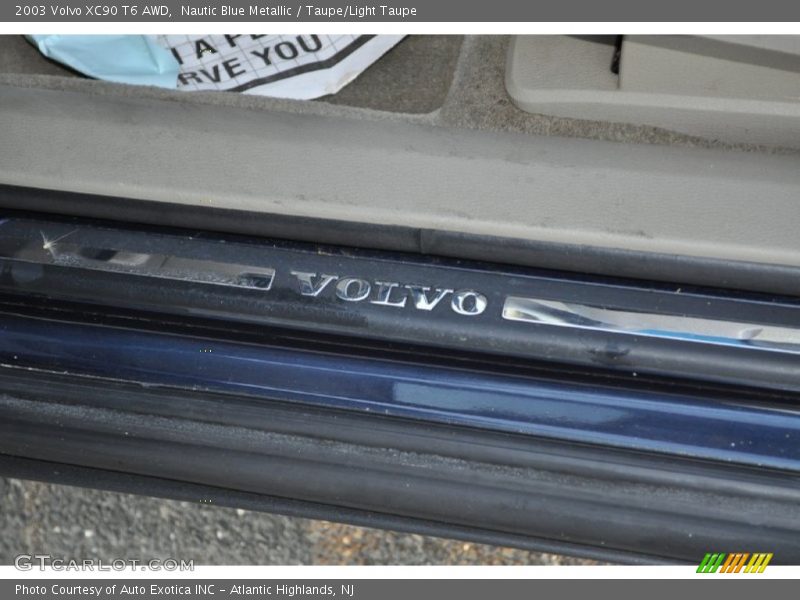 Nautic Blue Metallic / Taupe/Light Taupe 2003 Volvo XC90 T6 AWD