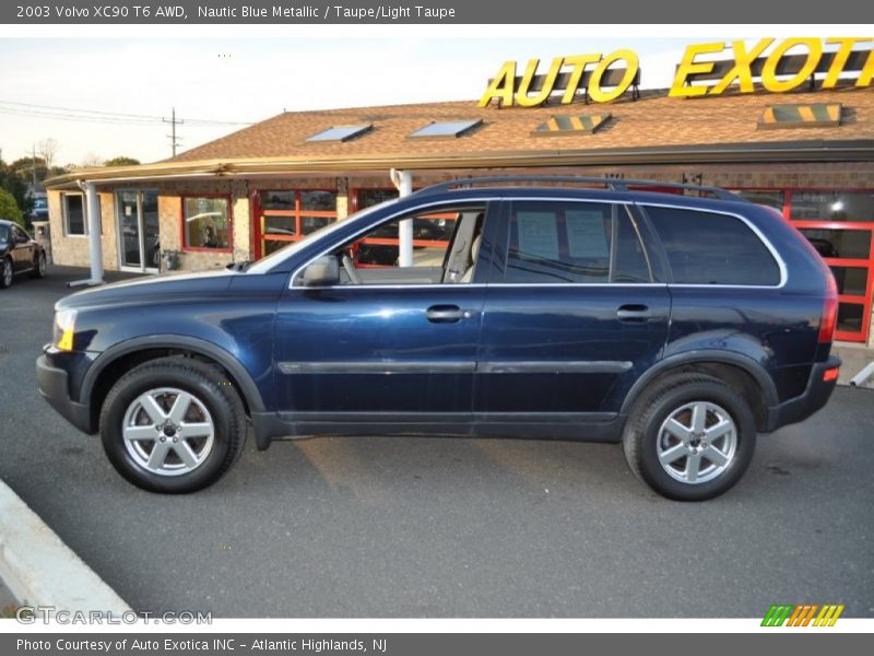 Nautic Blue Metallic / Taupe/Light Taupe 2003 Volvo XC90 T6 AWD