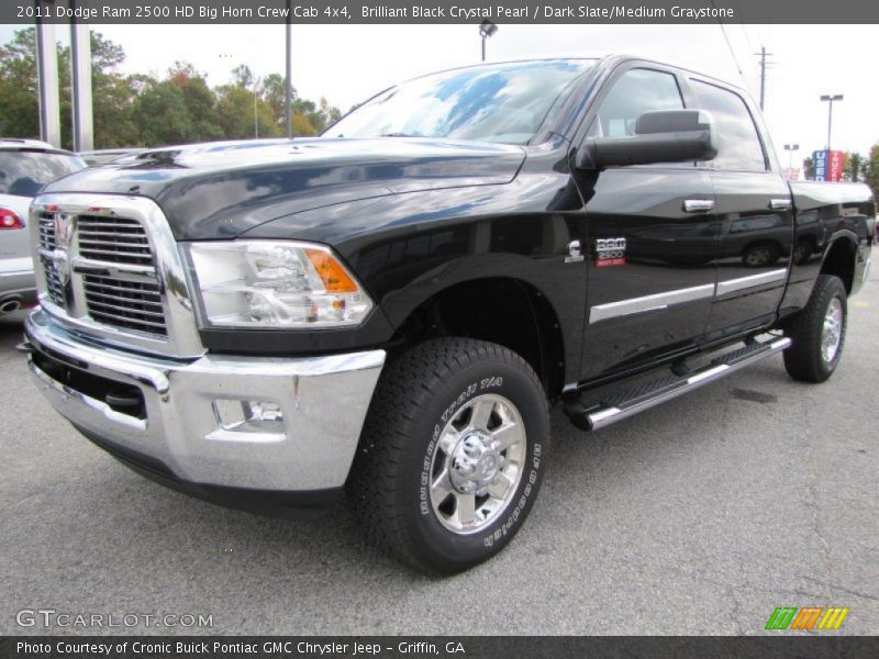 Brilliant Black Crystal Pearl / Dark Slate/Medium Graystone 2011 Dodge Ram 2500 HD Big Horn Crew Cab 4x4