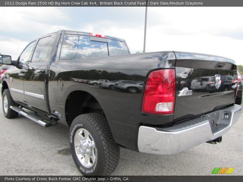 Brilliant Black Crystal Pearl / Dark Slate/Medium Graystone 2011 Dodge Ram 2500 HD Big Horn Crew Cab 4x4