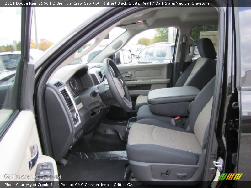 Brilliant Black Crystal Pearl / Dark Slate/Medium Graystone 2011 Dodge Ram 2500 HD Big Horn Crew Cab 4x4