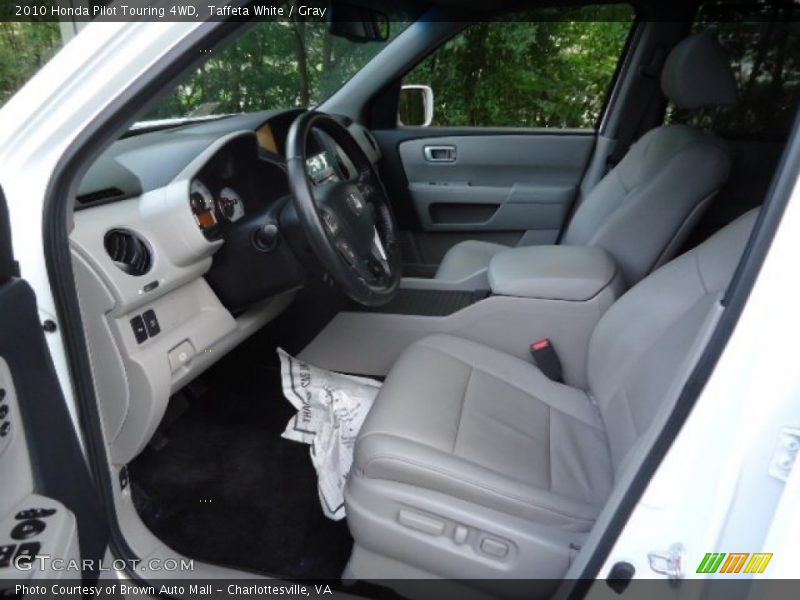 Taffeta White / Gray 2010 Honda Pilot Touring 4WD